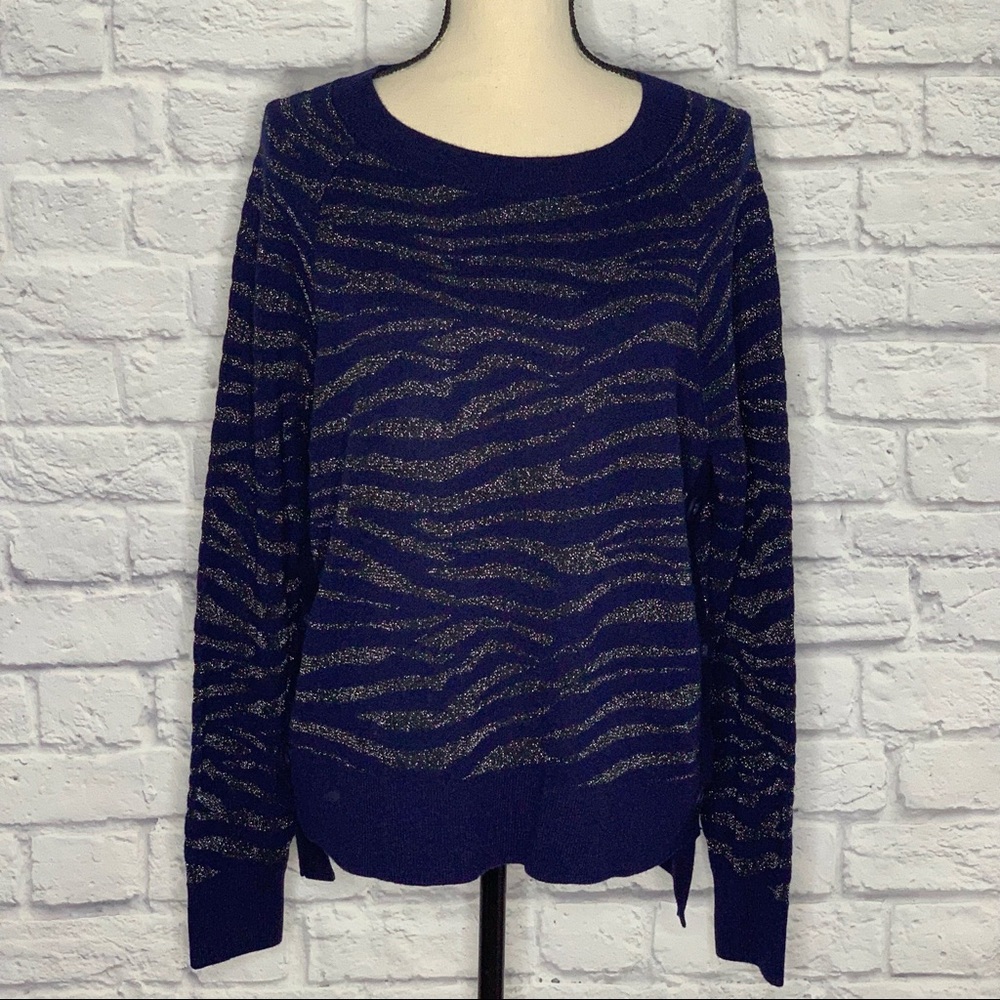 NWT Stella & Dot You Do You Zebra Print Sweater